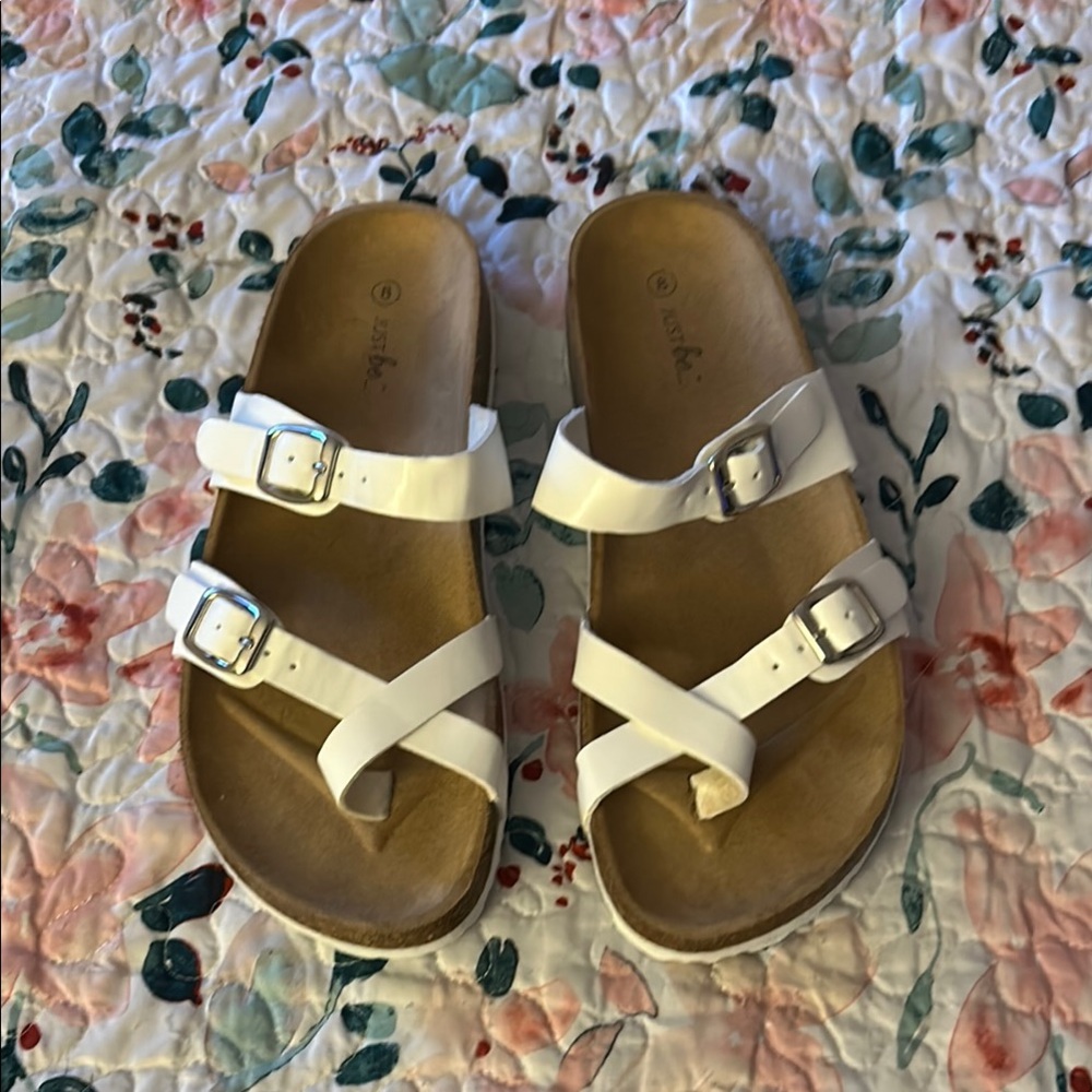 White Strappy Sandals